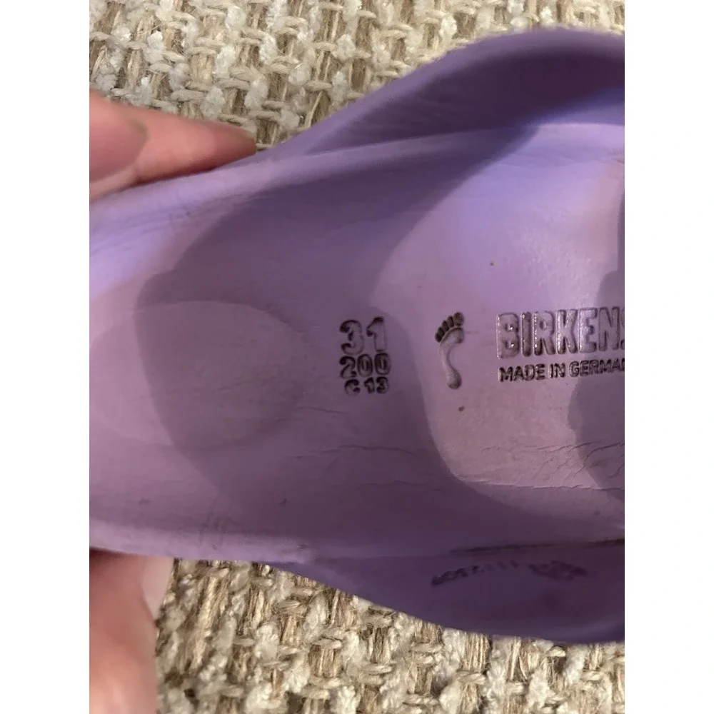 BIRKENSTOCK ARIZONA EVA WATERPROOF Purple Youth Kids Sandals Size 31 US 12 Kids